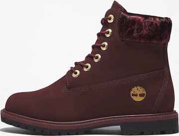 TIMBERLAND Veterlaarsjes in Rood: voorkant