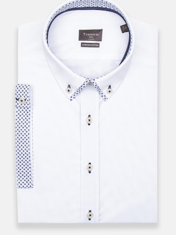 Slim fit Camicia business di 7Camicie in bianco: frontale