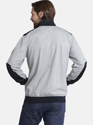 Jan Vanderstorm Zip-Up Hoodie 'Hardwin' in Grey