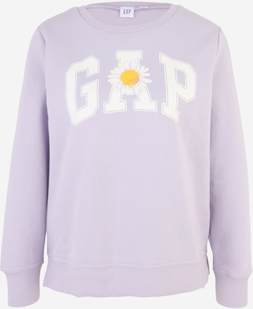 Gap TallSweater majica - ljubičasta boja: prednji dio