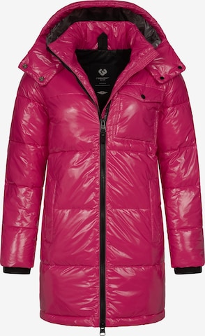 Veste d’hiver 'Roobie' Ragwear en rose : devant
