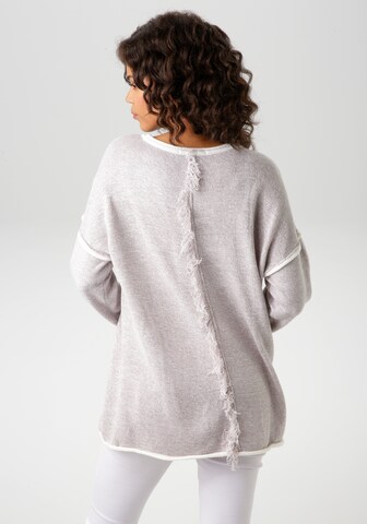 Aniston CASUAL Pullover in Grau