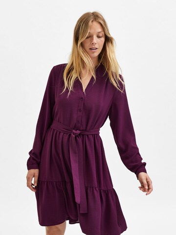 SELECTED FEMME Shirt Dress in Purple