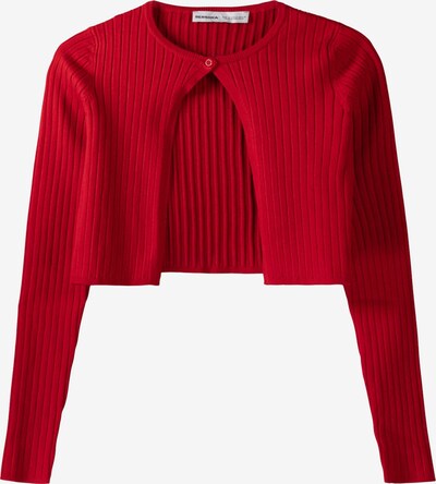 Bershka Knit cardigan in Carmine red, Item view