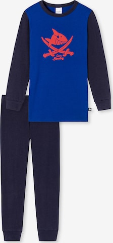 SCHIESSER - Pijama 'Capt'n Sharky' en azul: frente