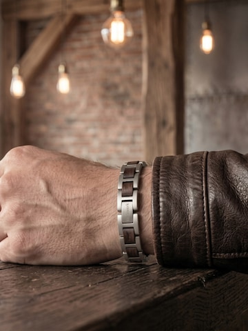 Holzwerk Armband 'WERLSEE'‌‌‌‌‌‌‌‌‌ in Silber: Vorderseite