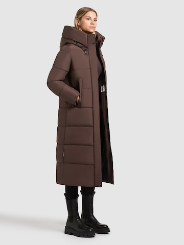 khujo Winter Coat 'Soulani4' in Brown