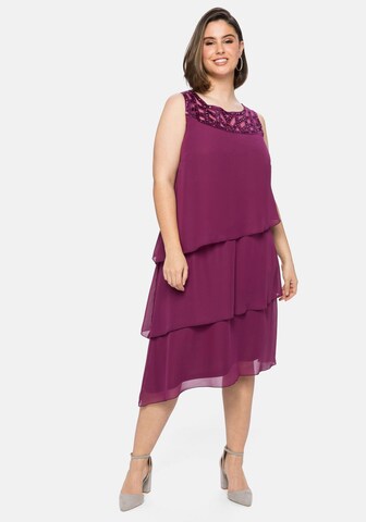 SHEEGO Cocktail Dress in Purple: front