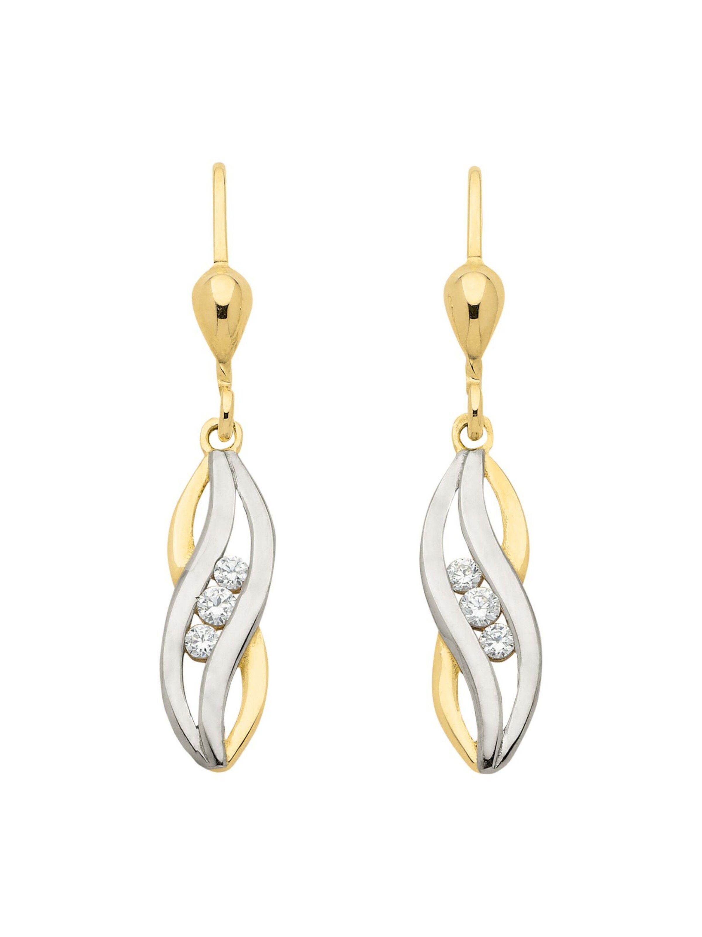 Adelia´s Ohrringe in gold / silber, Produktansicht