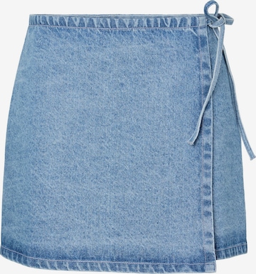 PIECES - Falda 'PCFlora' en azul: frente