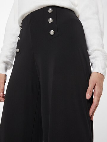 Wide leg Pantaloni 'Corydon' di Lauren Ralph Lauren in nero