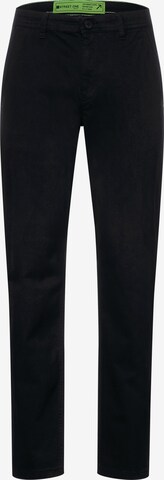 Street One MEN Regular Chino Pants in Black: front