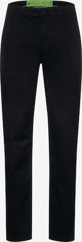 Street One MEN Regular Chino Pants in Black: front