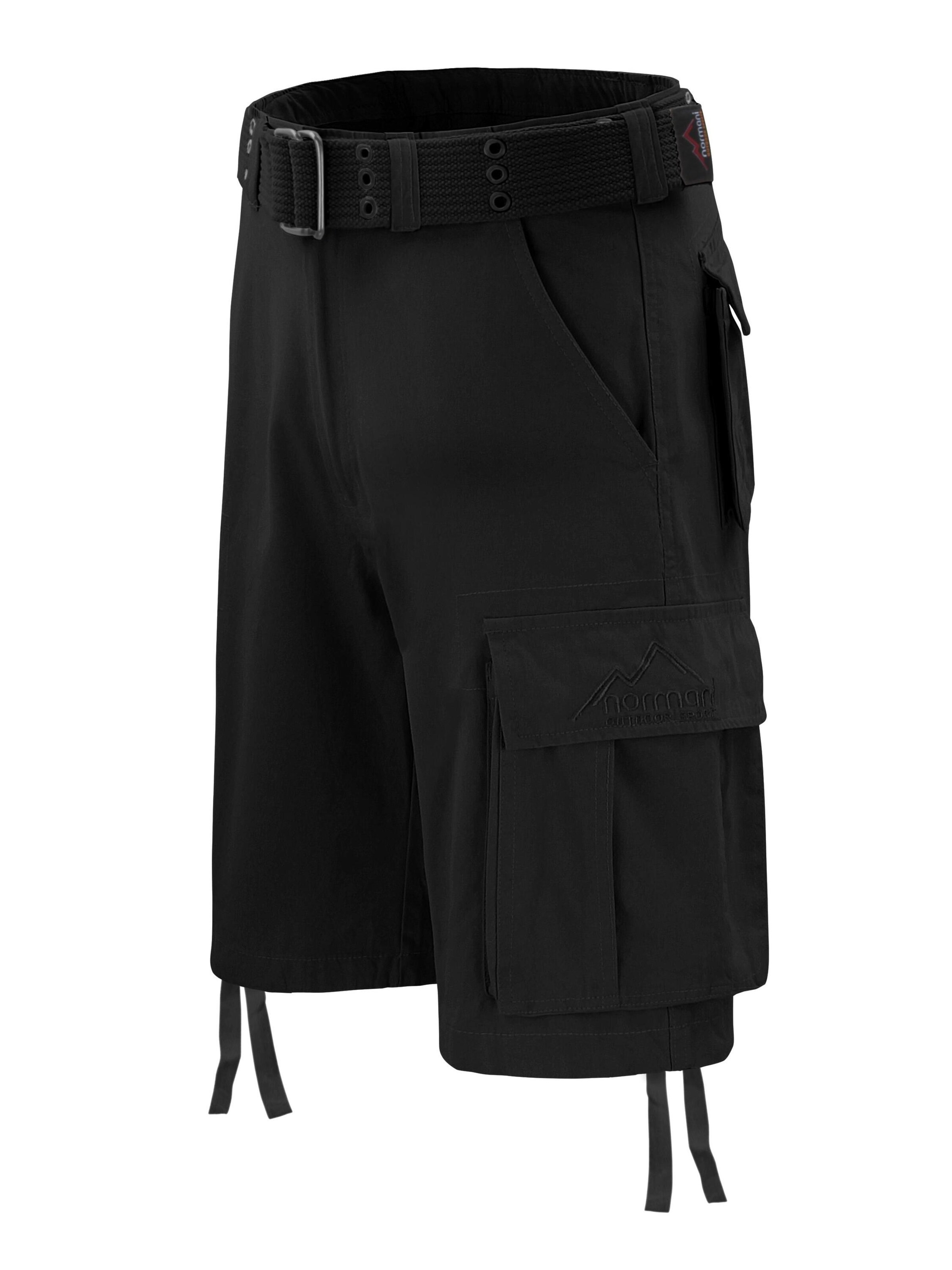 Regular Pantalon outdoor 'Kalahari' normani en noir