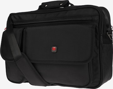 Christian Wippermann Laptop bag in Black: front