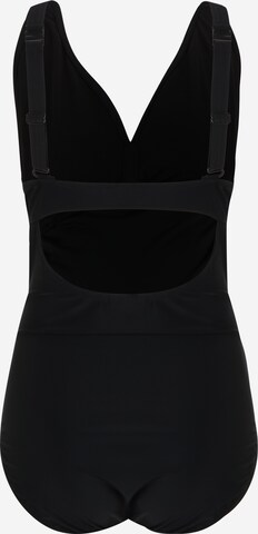 Mamalicious Curve T-shirt Swimsuit 'Josefine' in Black