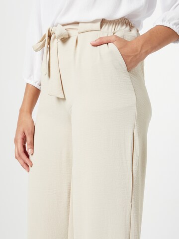 Hailys Loose fit Pleat-Front Pants 'Delila' in Beige