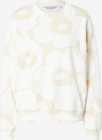 Bluză de molton 'LEIOT' de la Marimekko pe alb: față