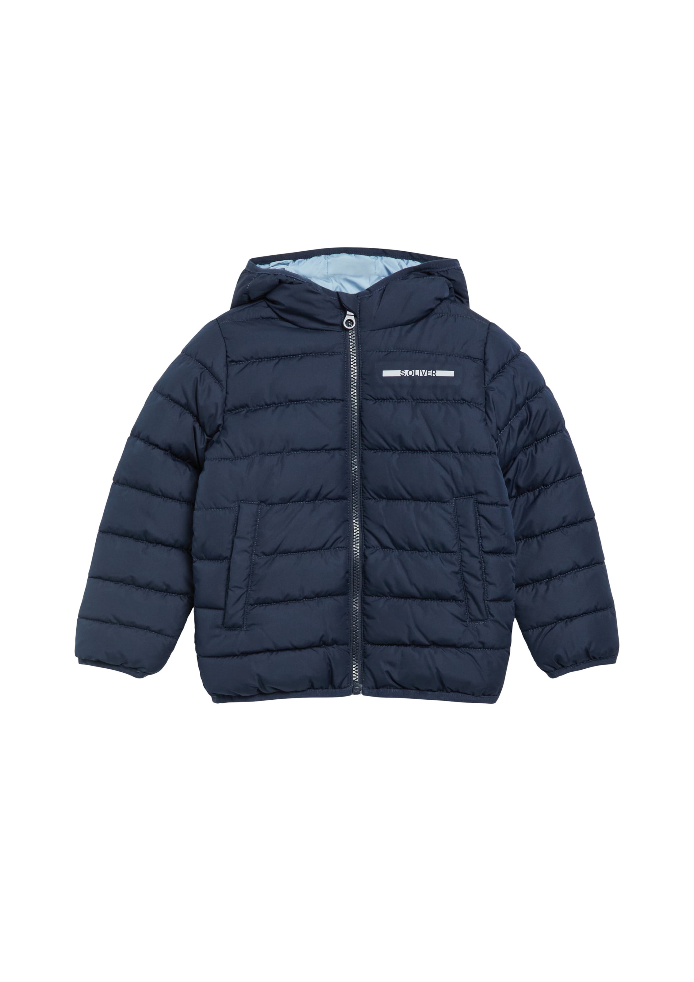s.Oliver Winterjas in Blauw: voorkant