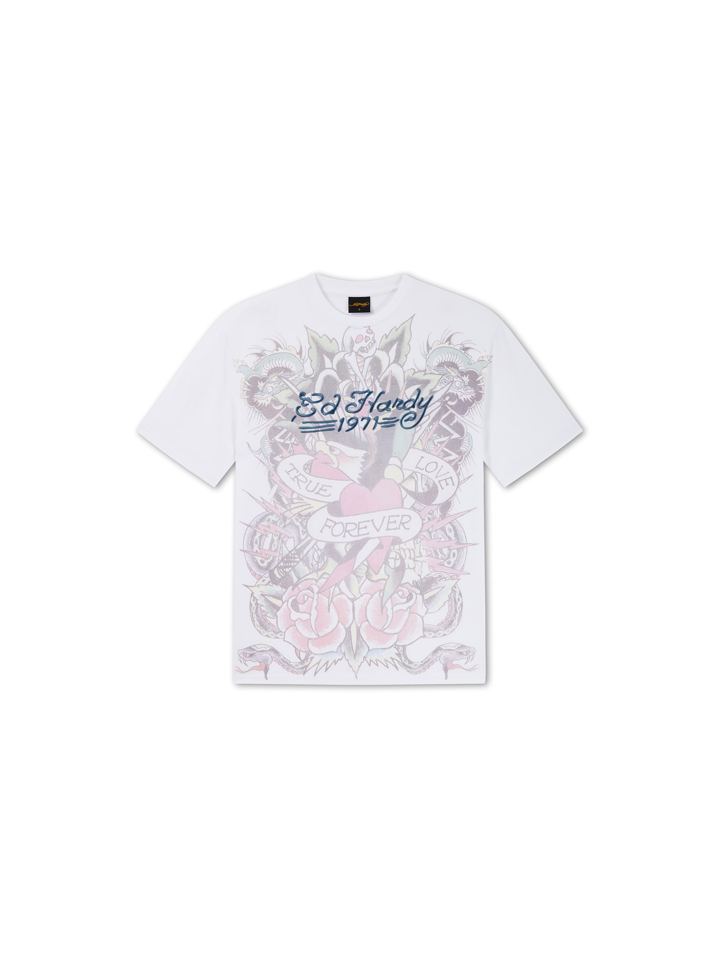 Ed Hardy Футболка в Белый: спереди