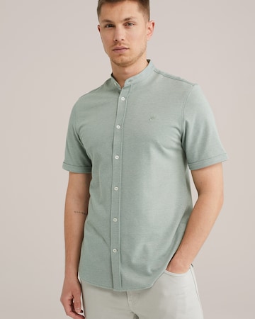 WE Fashion Slim Fit Hemd in Grün: Vorderseite