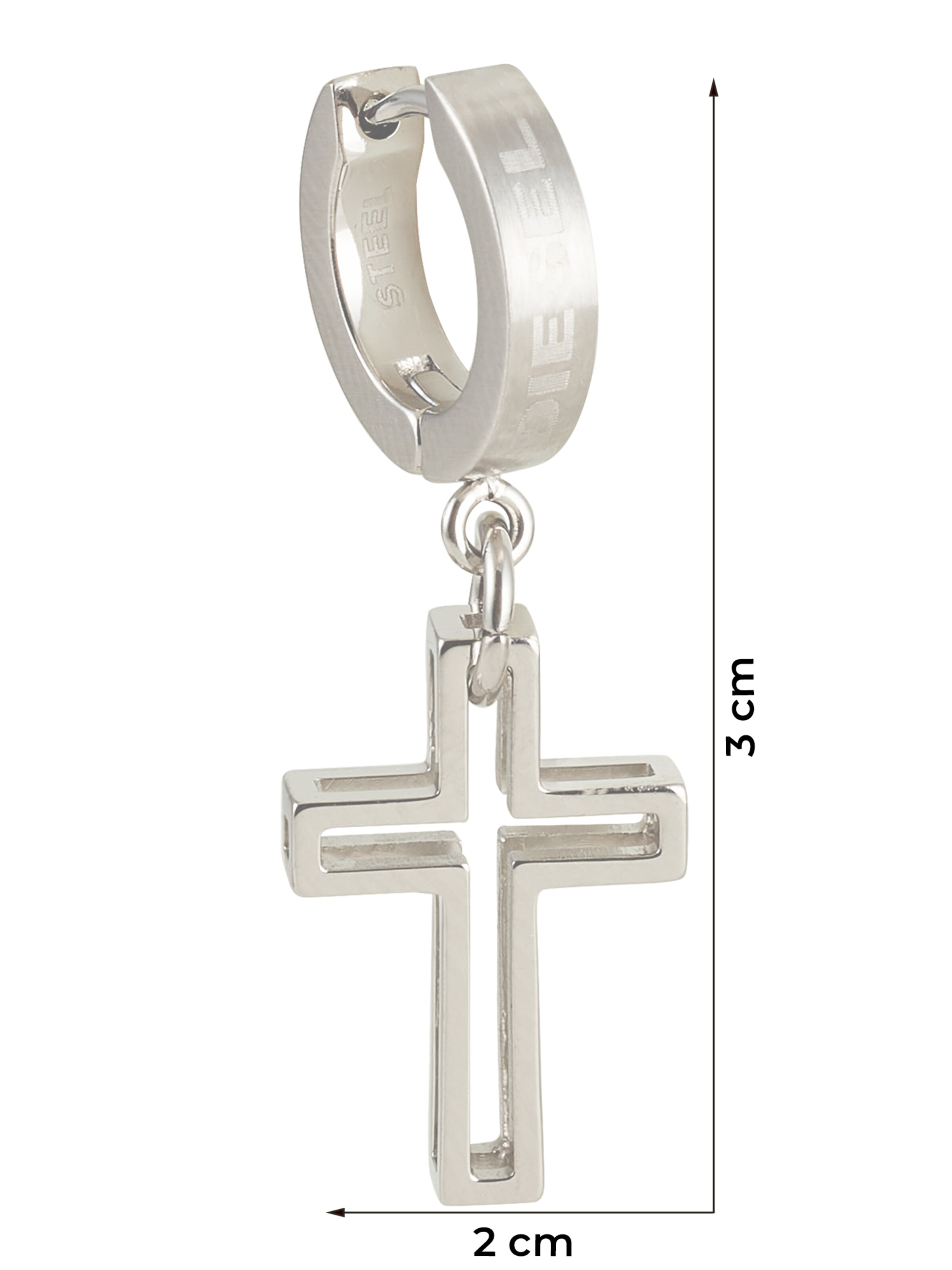 Boucles d'oreilles DIESEL en argent