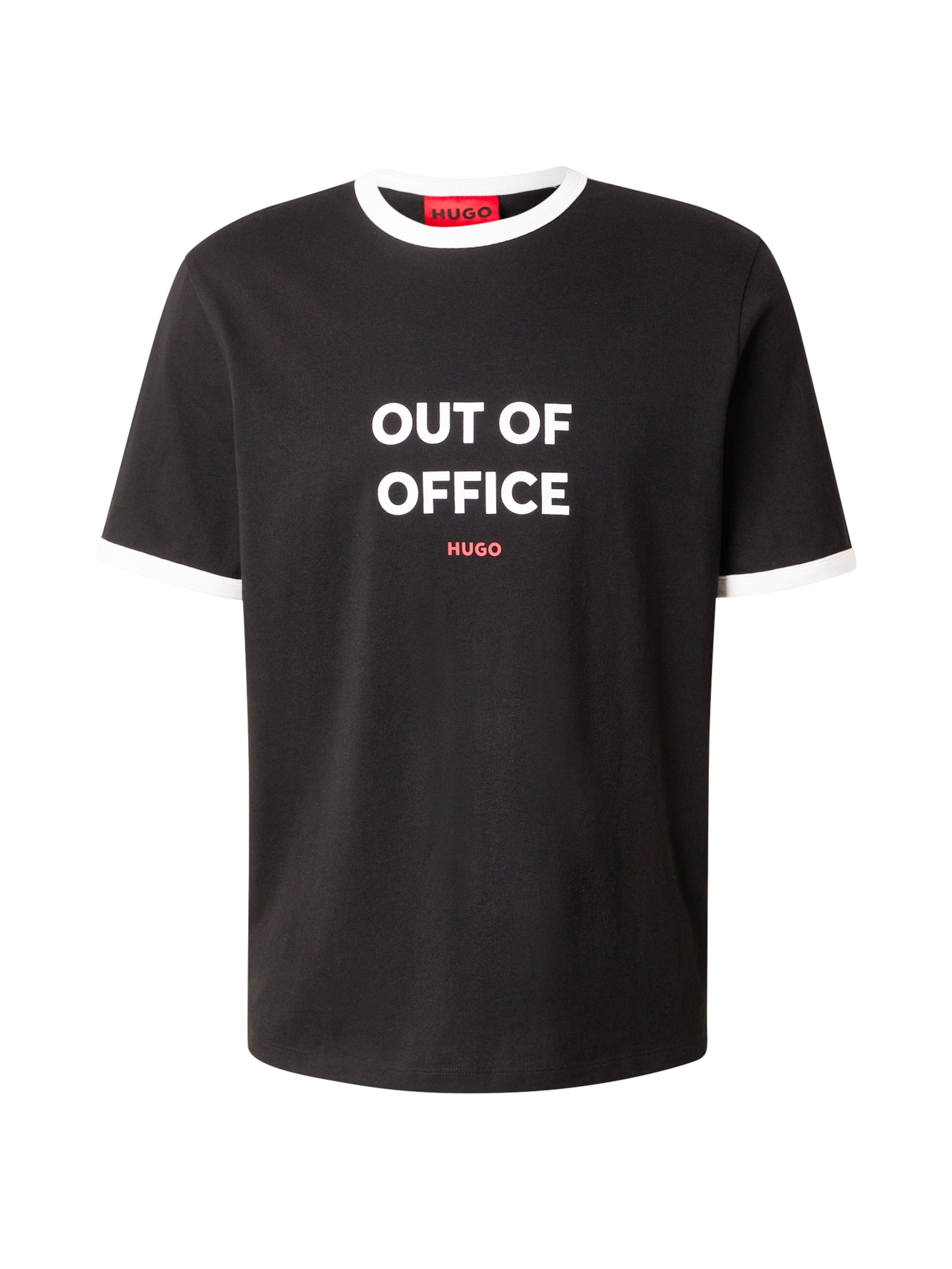 T-Shirt 'Doffice' HUGO en noir : devant
