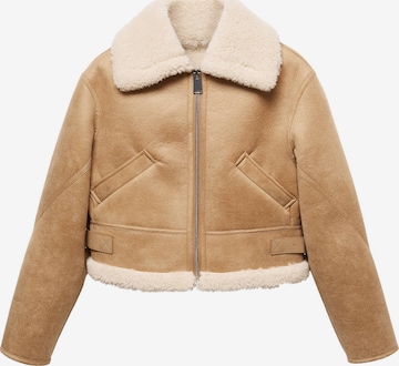 MANGO Overgangsjakke 'Splash' i beige: forside