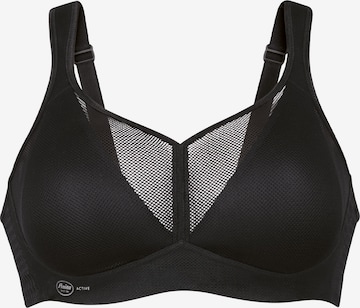 ANITA Bra 'Air Control Delta Pad Sport' in Black: front