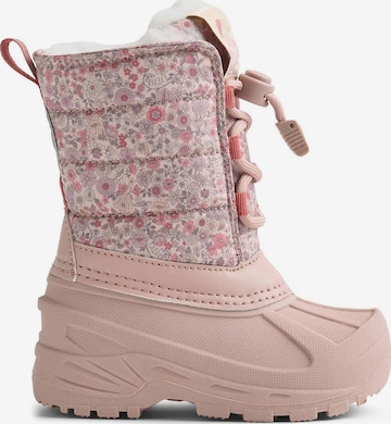 Bottes de neige 'Aleex' WHEAT en rose : devant