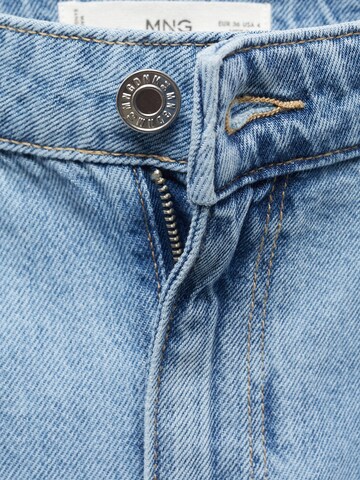 MANGO Wide leg Pressveckade jeans 'ARLETITA' i blå