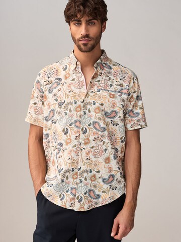 Next Regular fit Button Up Shirt in White: front