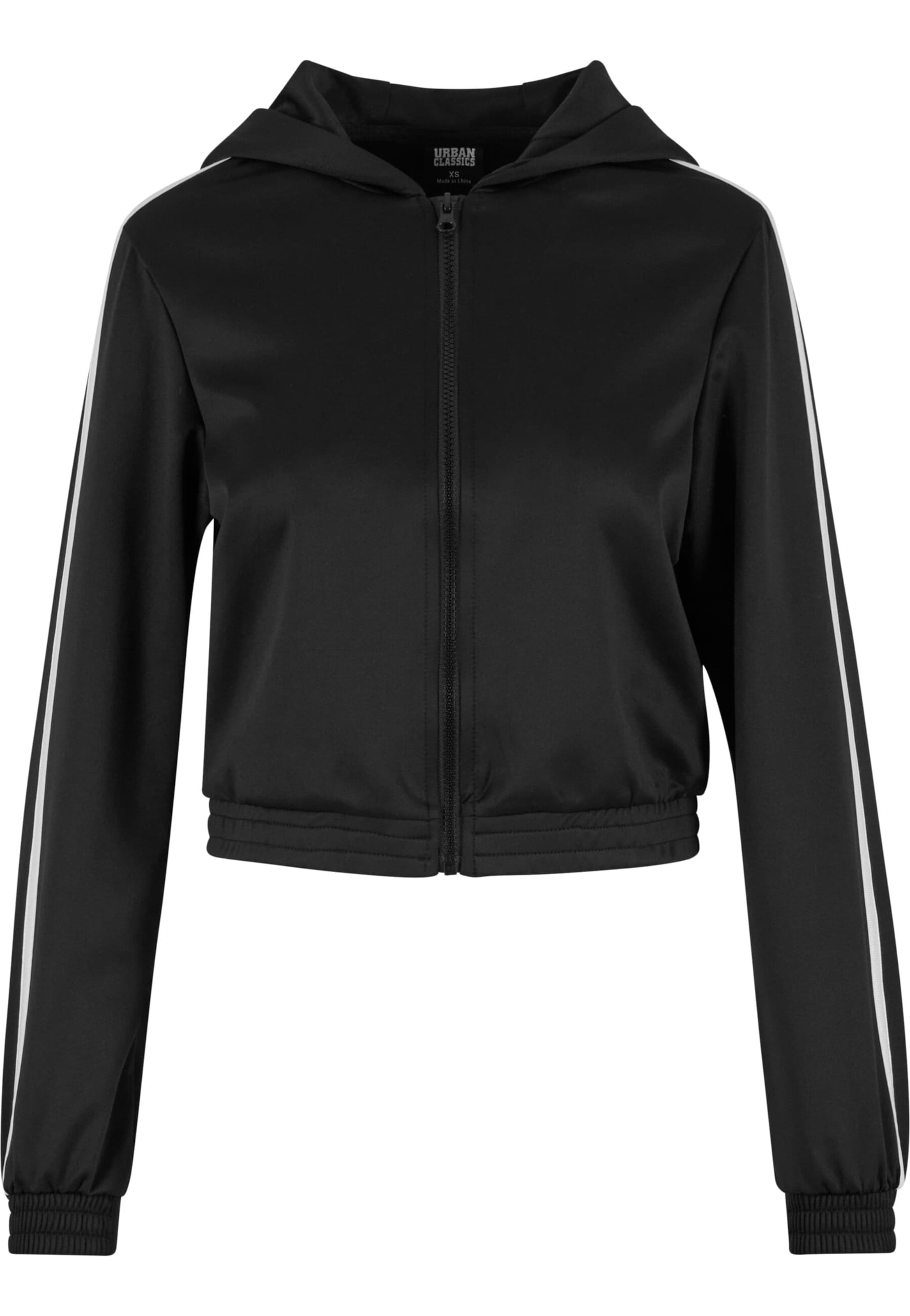 Urban Classics Sweat jacket in Black: front