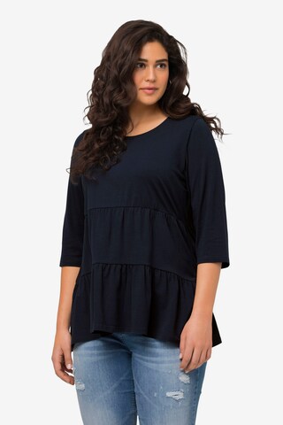 Ulla Popken Shirt in Blauw: voorkant