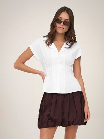 JDY Blouse 'JDYMio' in Wit: voorkant