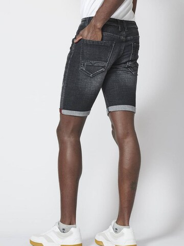 KOROSHI - Slimfit Calças de ganga em preto
