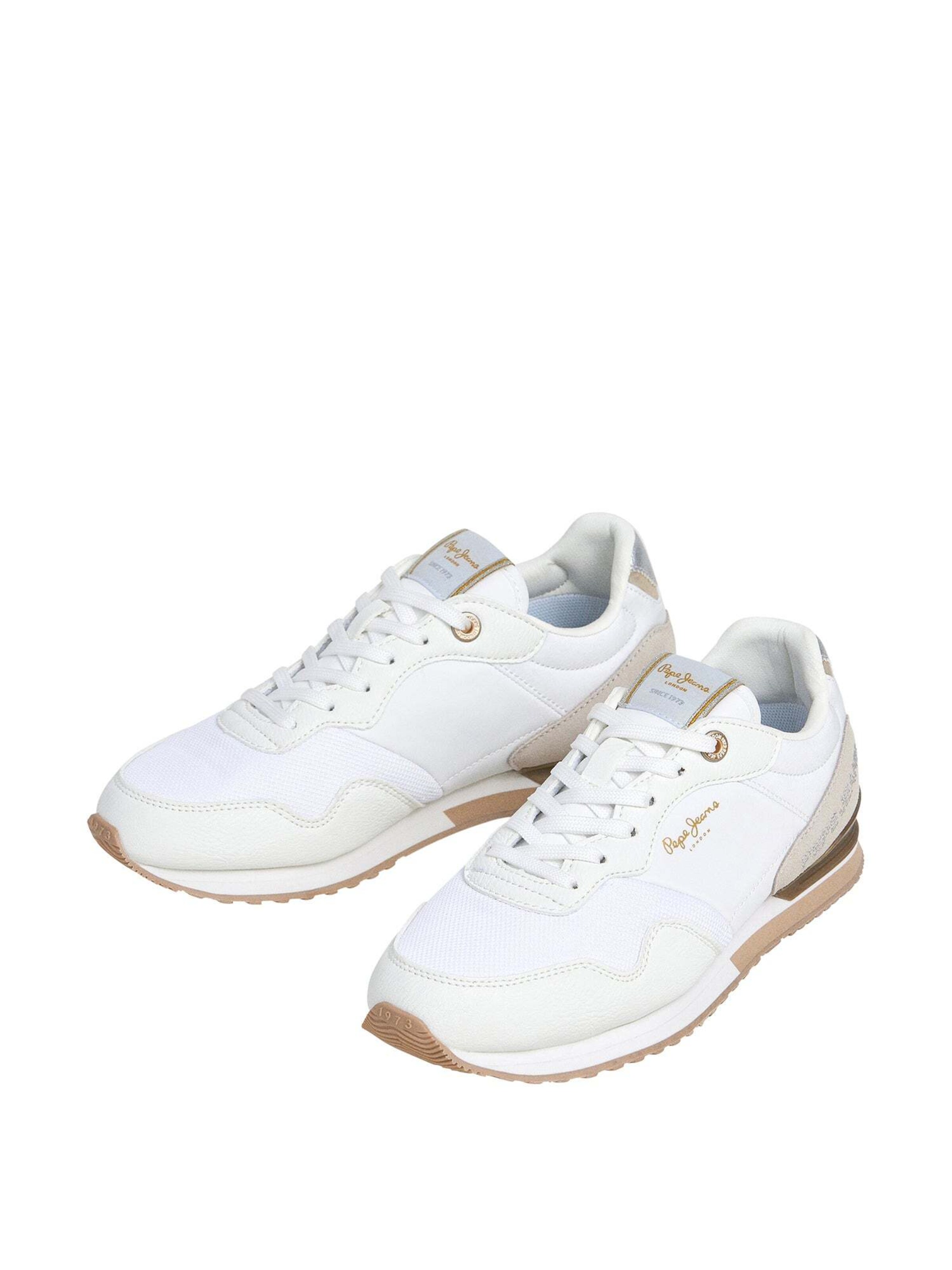 Sneaker bassa 'London Party' di Pepe Jeans in bianco