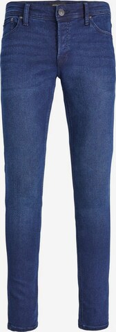 Slimfit Jeans de la JACK & JONES pe albastru: față