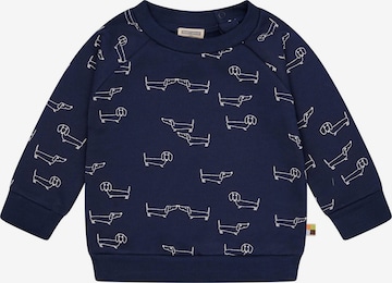 loud + proud Pullover 'Dackel' in Blau: Vorderseite