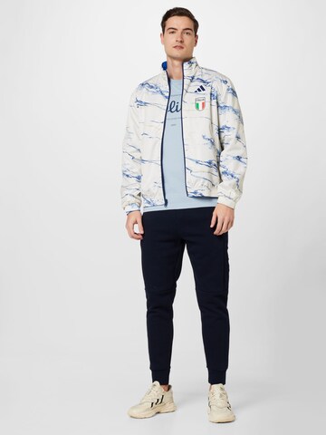 ADIDAS PERFORMANCE Athletic Jacket 'Italy Anthem' in White