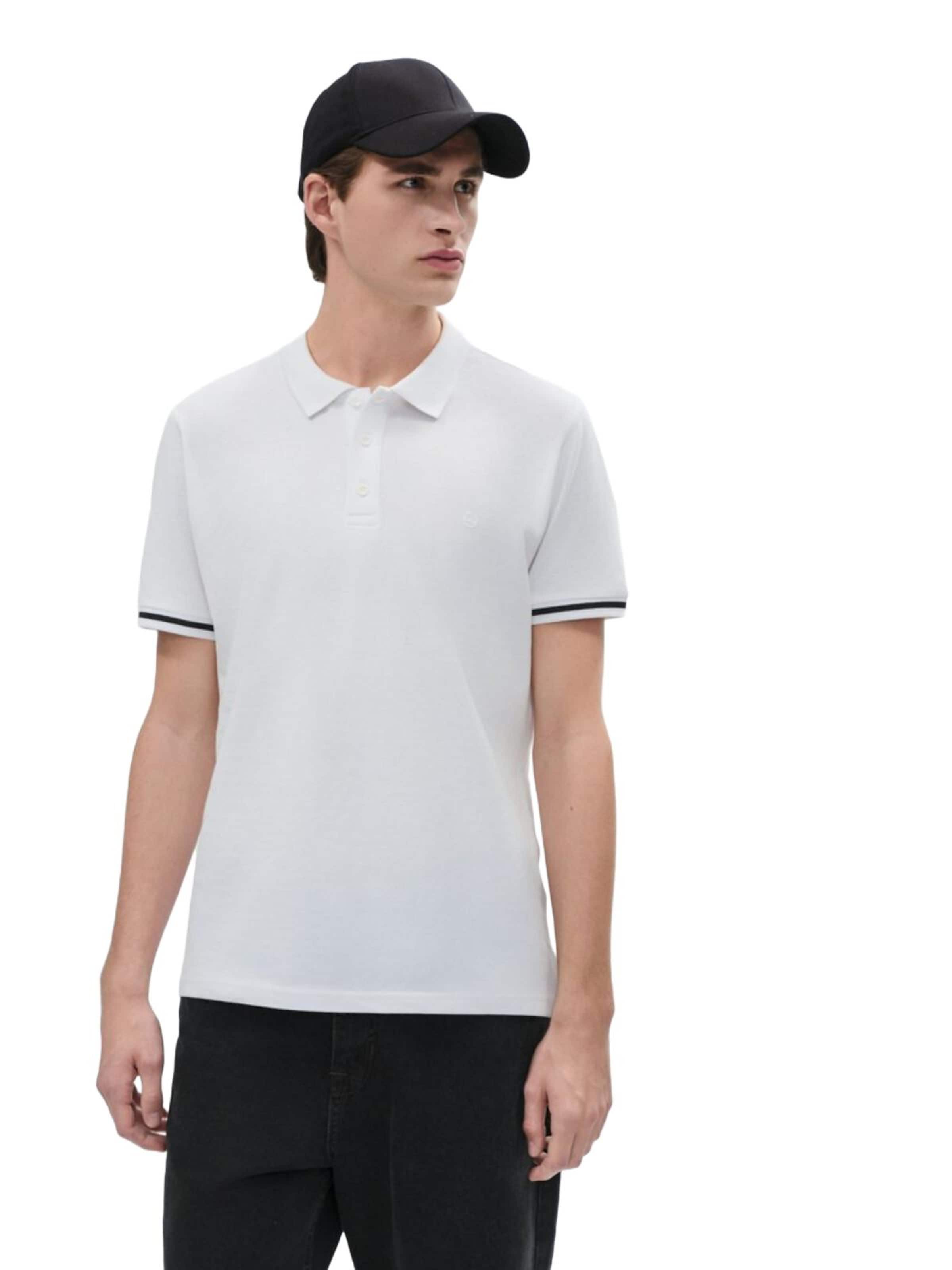 LTB Jeans Shirt 'LTB Jeans Herren-Polohemd mit Knöpfen' in White