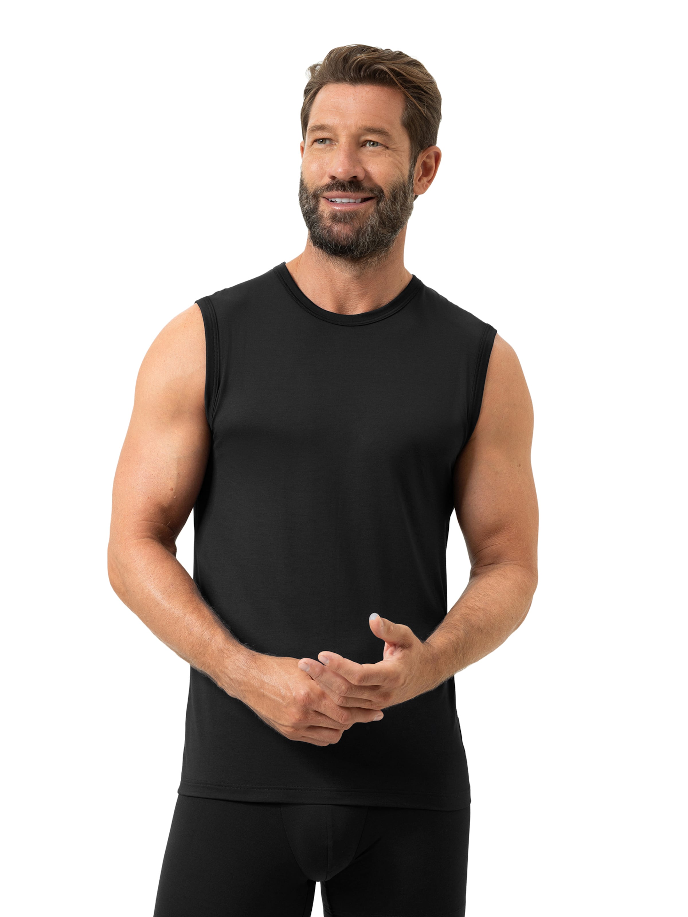 Maillot de corps 'Iconic Modal' Mey en noir : devant