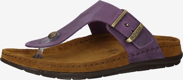 ROHDE T-Bar Sandals in Purple: front