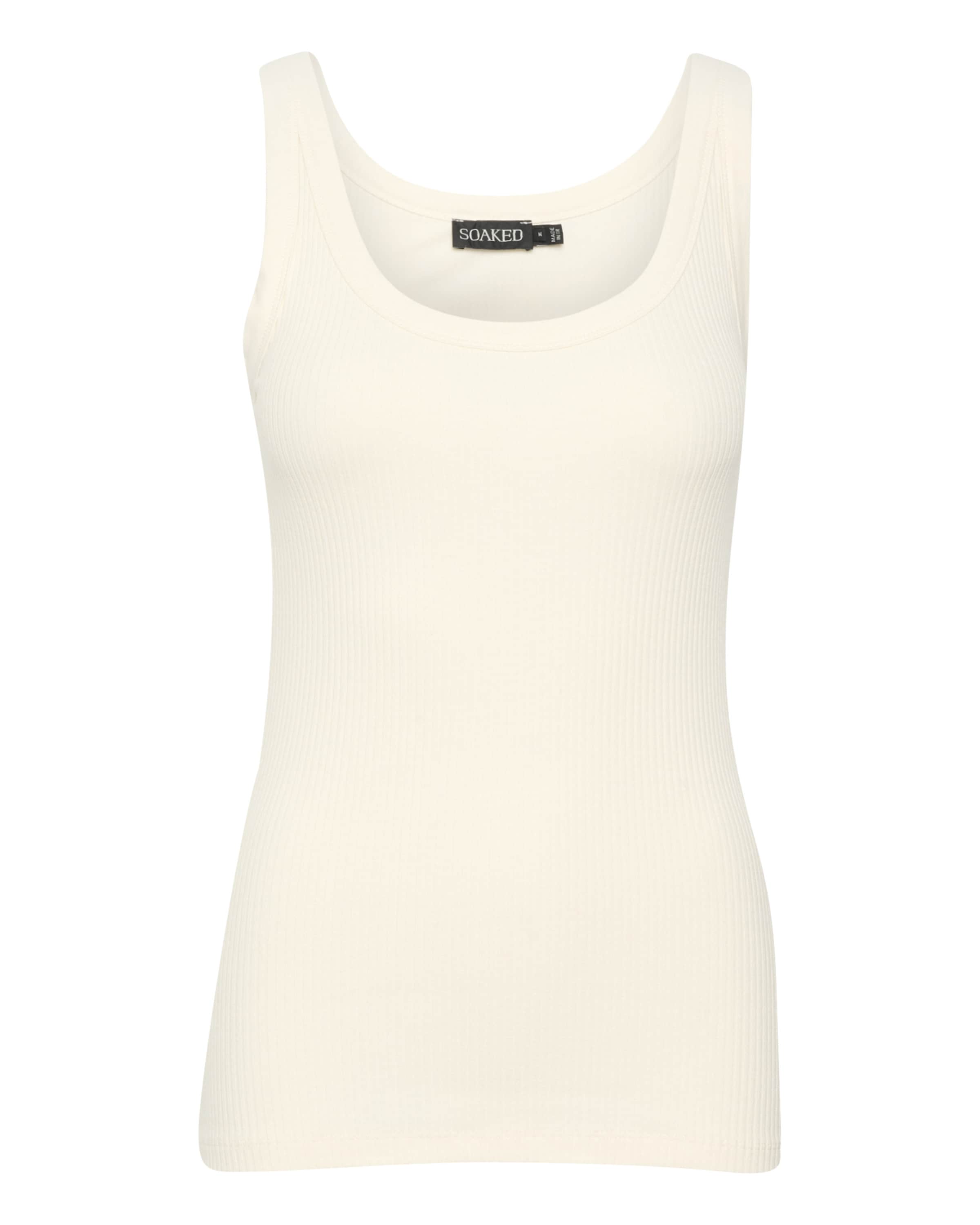 SOAKED IN LUXURY Top | bela barva: sprednja stran