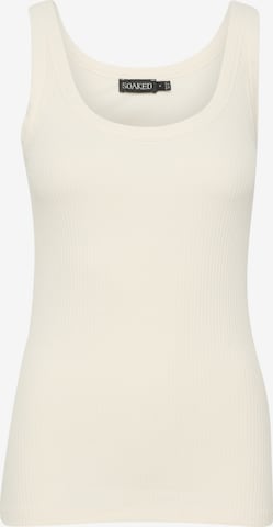 SOAKED IN LUXURY Top in White: front