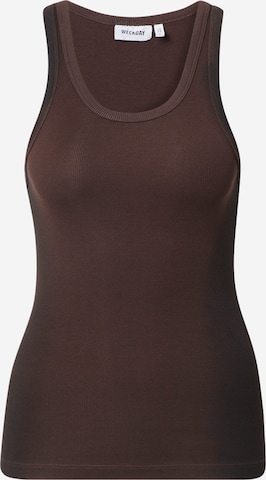 WEEKDAY Top in Braun: predná strana