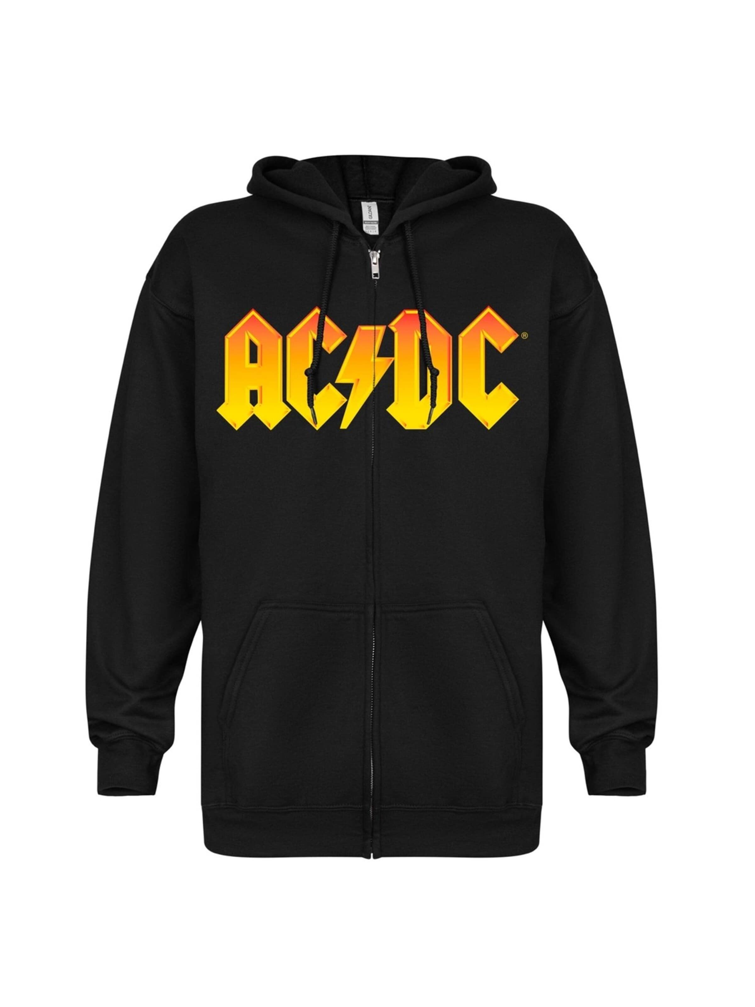 AC/DC Sweatshirt 'Ac/dc Giving the Dog a Bone' in Black: front