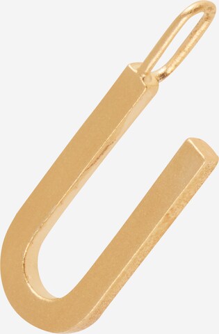 Design Letters Pendant in Gold: front