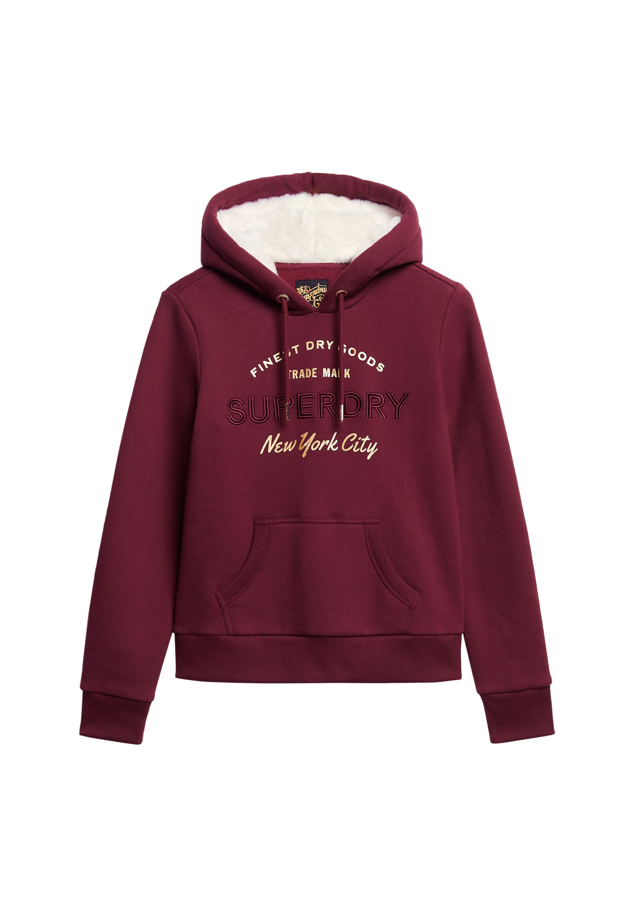 raudona Superdry Megztinis be užsegimo: priekis