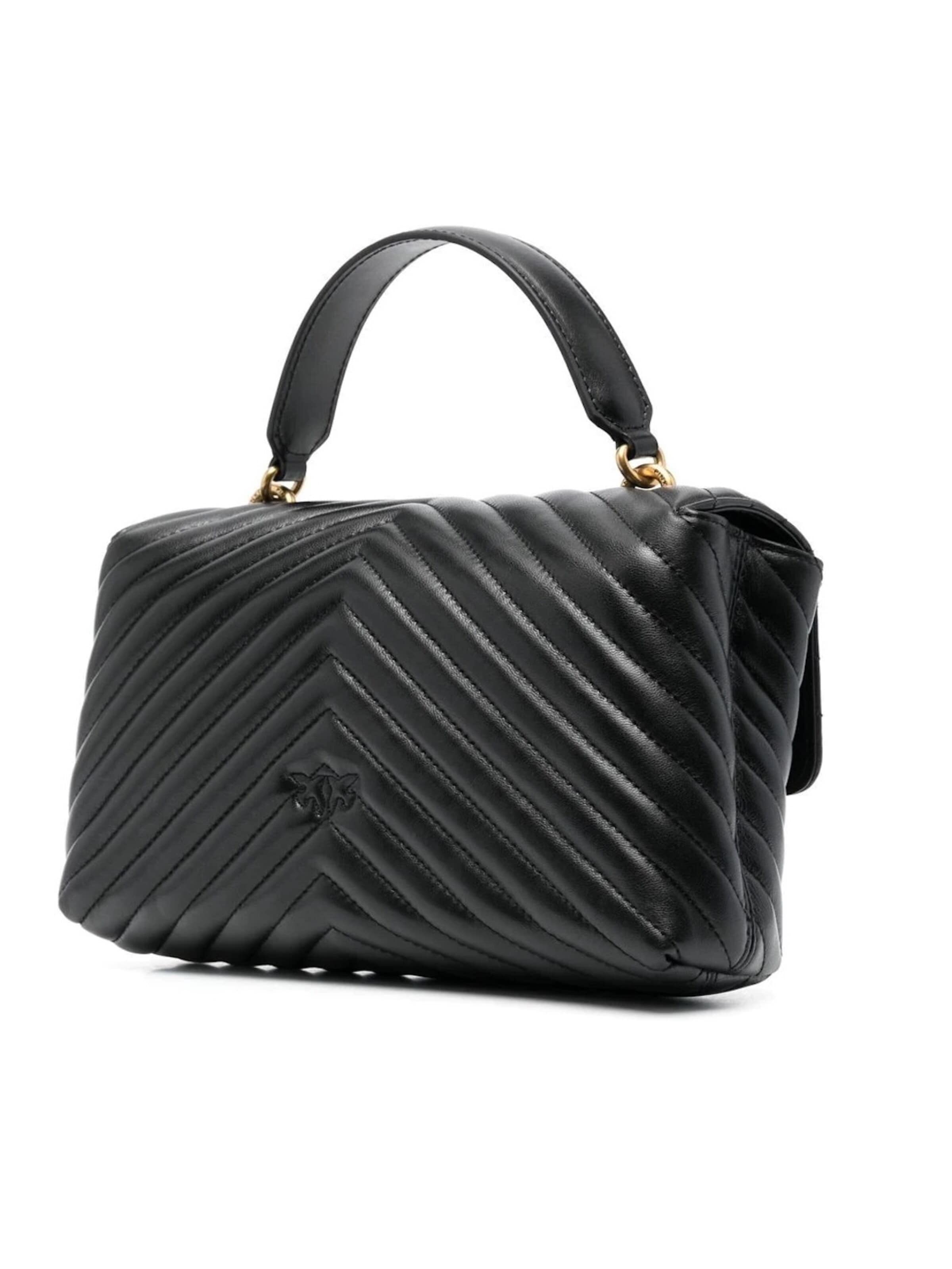 Borsa a tracolla '100043 A0GK' di PINKO in nero